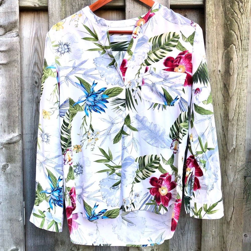 Simon’s Floral Viscose  Blouse